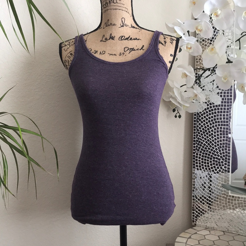 🌺A.N.D eawy purple tank top